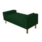 Recamier Baú Félix Queen Size 160cm Suede Verde - Amarena Móv