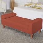 Recamier Baú Félix Solteiro 100 Cm Suede - Doce Sonho Móveis
