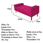 Recamier Baú Félix Solteiro 120cm Suede Pink - Amarena Móveis