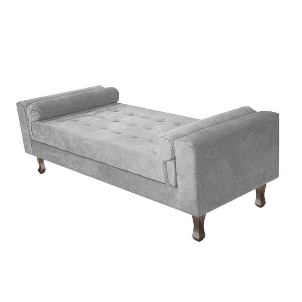 Recamier Baú Félix Solteiro 140 Cm Suede - Doce Sonho Móveis