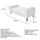 Recamier Baú Félix Solteiro 160 Cm Corano - Doce Sonho Móveis