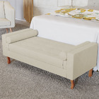 Recamier Baú Félix Solteiro 195 Cm Corano - Doce Sonho Móveis