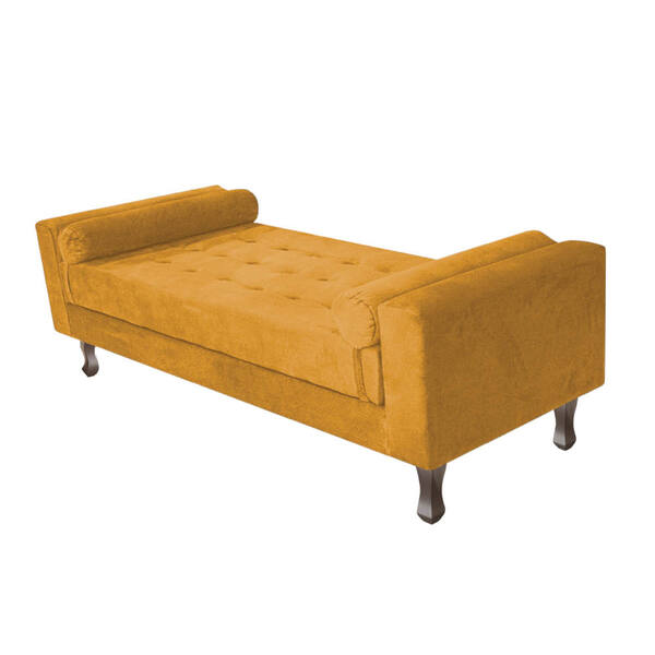 Recamier Baú Félix Solteiro 195 Cm Suede - Doce Sonho Móveis