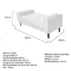 Recamier Baú Félix Solteiro 90 Cm Corano - Doce Sonho Móveis