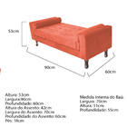 Recamier Baú Félix Solteiro 90 Cm Suede - Amarena Móveis - Te