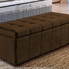 Recamier Baú Fendi Em Veludo 1,58m Clark