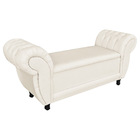 Recamier Baú Grécia 1 40 M Linho Areia A27 M11 - D'rossi