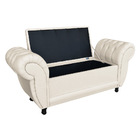 Recamier Baú Grécia 1 40 M Linho Areia A27 M11 - D'rossi