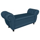 Recamier Baú Grécia 1 40 M Linho D'rossi - Azul Royal A121