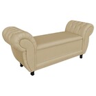 Recamier Baú Grécia 1 40 M Linho D'rossi - Bege A32