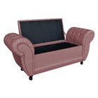 Recamier Baú Grécia 1 40 M Linho D'rossi - Whiski Rose A106