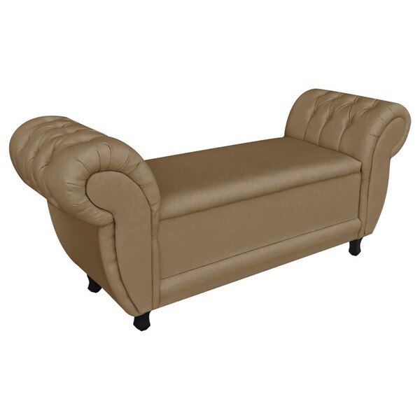 Recamier Baú Grécia 1 40 M Linho Grosso Dourado A102 D'rossi