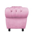 Recamier Baú Londres 120cm Suede M11 - D'rossi - Rosa Bebê
