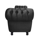 Recamier Baú Londres 1 20 Acetinado Preto D'rossi