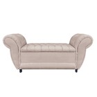 Recamier Baú Londres 1 20 M Suede Bege M11 - D'rossi