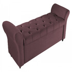 Recamier Baú Queen 160cm Detroit Tec Veludo 20222 - Zidi