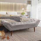 Recamier Calçadeira 165x65x55cm Armani Chumbo