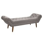 Recamier Calçadeira 165x65x55cm Armani Chumbo