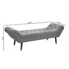 Recamier Calçadeira 165x65x55cm Armani Cinza