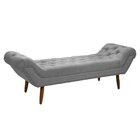 Recamier Calçadeira 165x65x55cm Armani Cinza