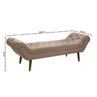 Recamier Calçadeira 165x65x55cm Armani Creme