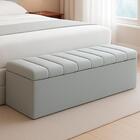 Recamier Calcadeira Bau 140 Cm Dalia Linho Artte