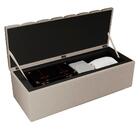 Recamier Calcadeira Bau 140 Cm Dalia Linho Artte