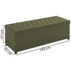 Recamier Calçadeira Bau 140 Cm Rodizios Madi Corano Peer