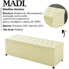 Recamier Calçadeira Bau 140 Cm Rodizios Madi Corano Peer