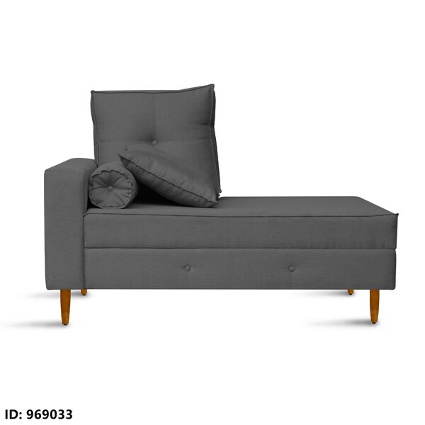 Recamier Calçadeira Cancun 138cm X 85cm X 80cm Grafite