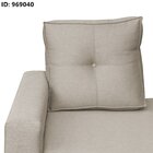 Recamier Calçadeira Cancun 158cm X 85cm X 80cm Bege