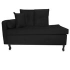Recamier Cancun 140m Suede Preto - Dominic Decor