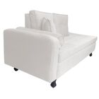 Recamier Cancun 1 60m Suede Branco - Dominic Decor