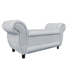 Recamier Com Baú Grécia Namoradeira Calçadeira 195 Cm Suede D