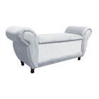 Recamier Com Baú Itália Namoradeira Calçadeira Suede M11 - D'