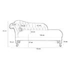 Recamier Com Tecido Poliéster - Nude