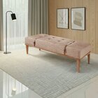 Recamier De Madeira Eucalipto, Estofado E Cinto De Couro Yari