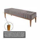 Recamier De Madeira Eucalipto, Estofado E Detalhe Em Costura