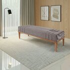 Recamier De Madeira Eucalipto, Estofado E Detalhe Em Costura