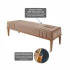 Recamier De Madeira Eucalipto, Estofado E Detalhe Em Costura