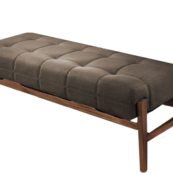 Recamier Decorativo Cru Em Veludo 1,58m Simon