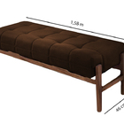 Recamier Decorativo Fendi Em Veludo 1,58m Simon