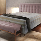 Recamier Decorativo Rosé Em Veludo 1,38m Simon