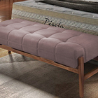 Recamier Decorativo Rosé Em Veludo 1,38m Simon