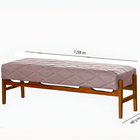 Recamier Decorativo Rosé Em Veludo 1,58m Unik