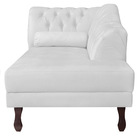 Recamier Diana 140cm Lado Direito Corano Branco - Amarena Móv