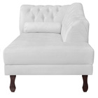 Recamier Diana 160cm Lado Direito Corano Branco - Amarena Móv