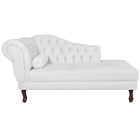 Recamier Diana 160cm Lado Direito Suede Branco - Amarena Móve