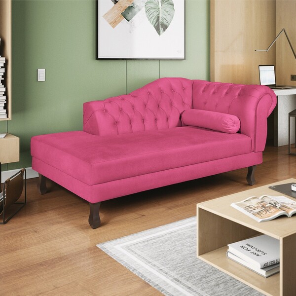 Recamier Diana 160cm Lado Esquerdo Corano Pink - Amarena Móve