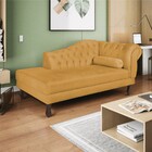 Recamier Diana 160cm Lado Esquerdo Suede Mostarda - Amarena M